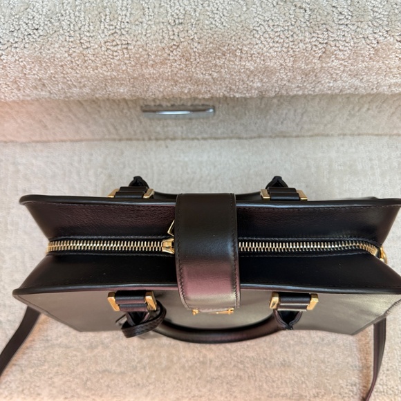 YSL Calfskin Monogram Baby Cabas Black - Picture 7 of 14